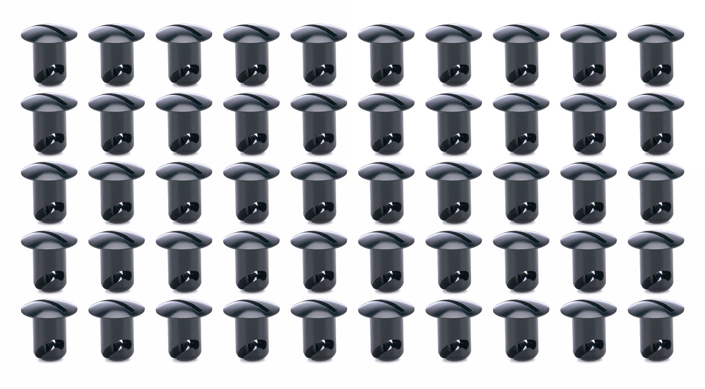 Ti22 Oval Head Buttons 0.450" Long Black (50 pk) TIP8132-50