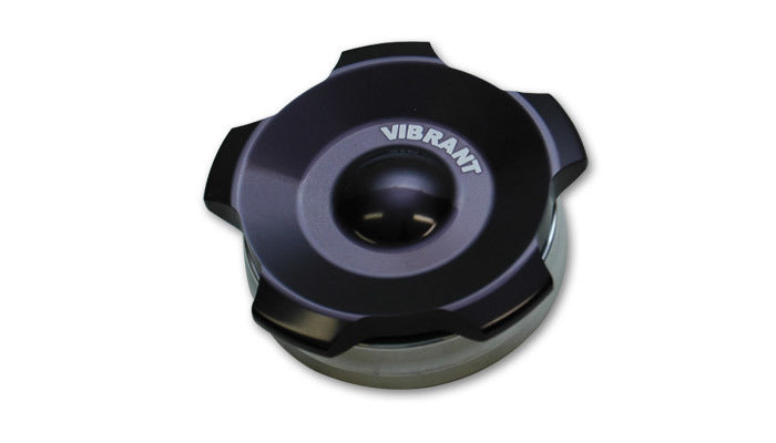 Vibrant Performance Black Aluminum Fill Cap w/Aluminum Weld Bung 2" 11291
