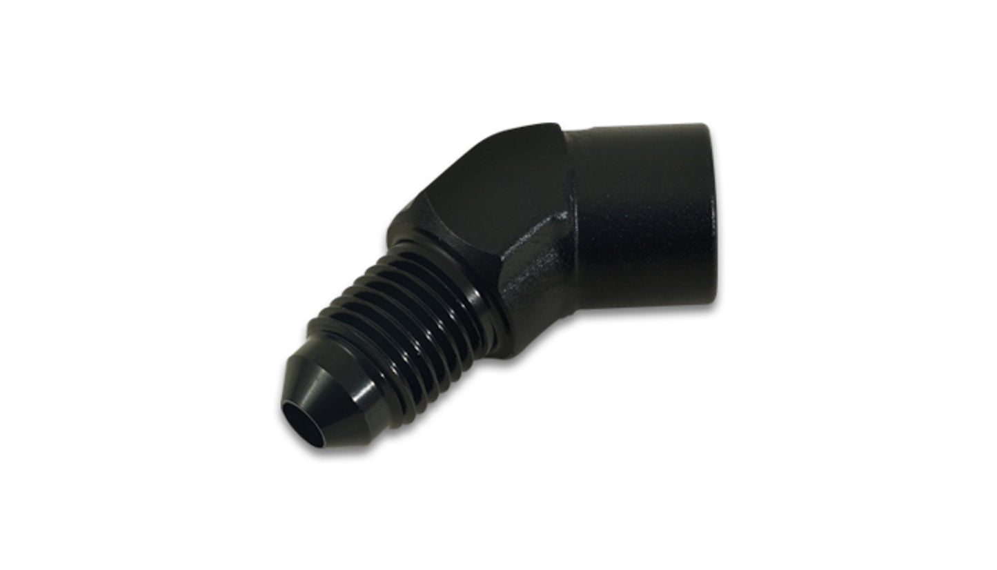 Vibrant Performance Fitting Adapter 45 Degree Male -3 AN to Female 11300