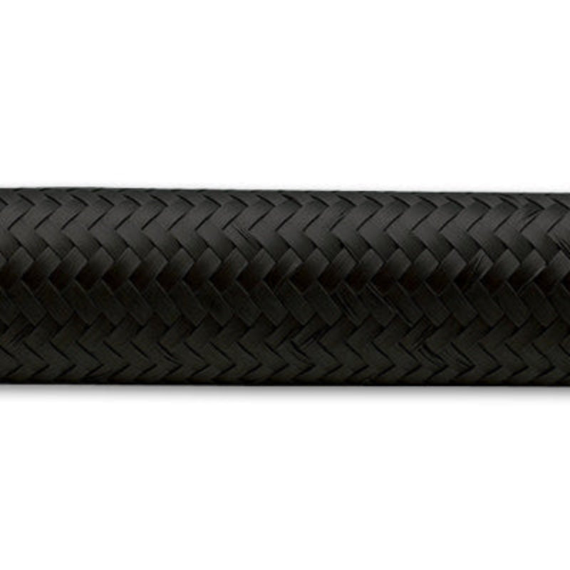 Vibrant Performance -10 Black Nylon Braided Flex Hose 20' Roll 11980