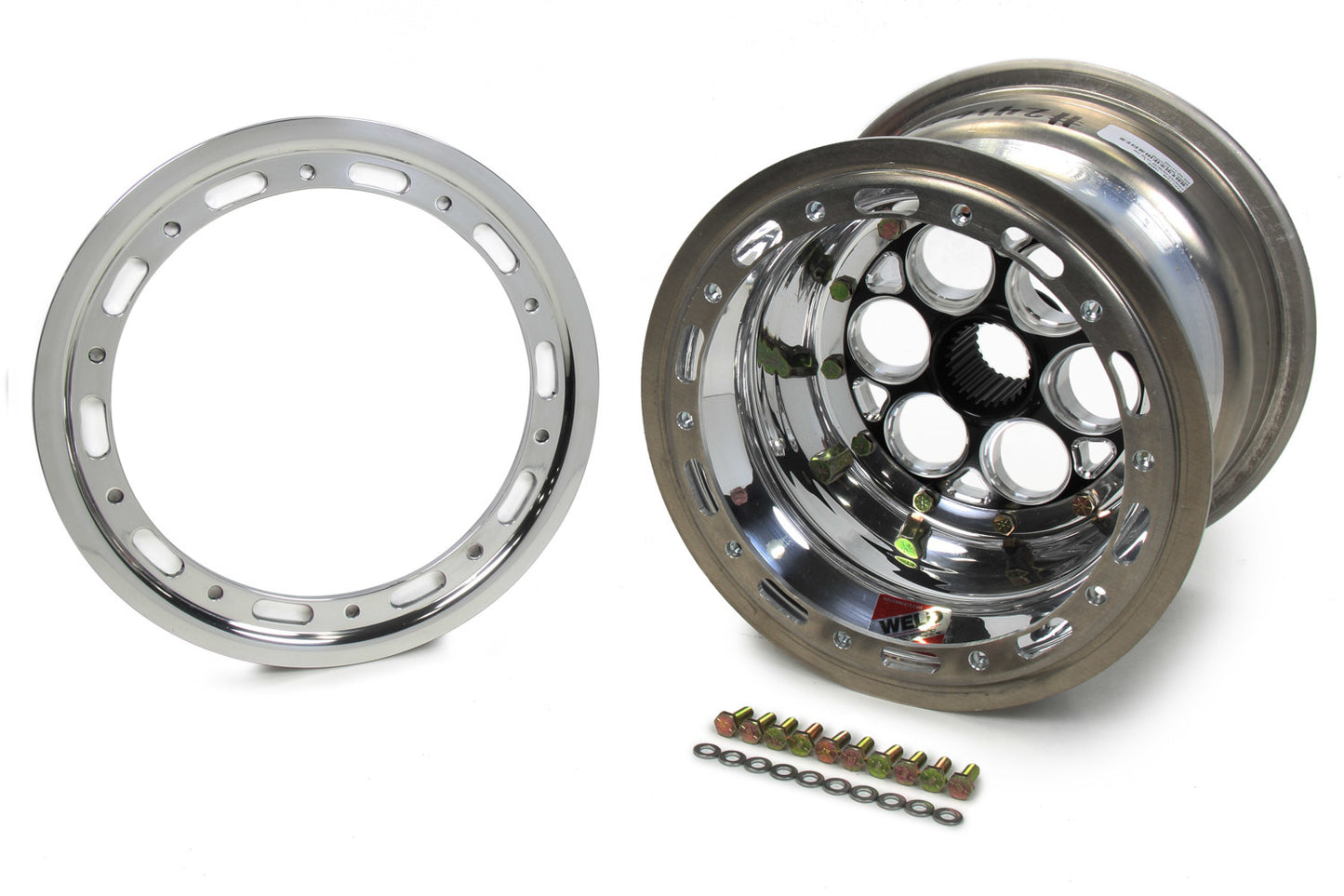 Weld Racing 10" x 8 27" Spline 3" BS w/ Beadlock Black 734B-10823