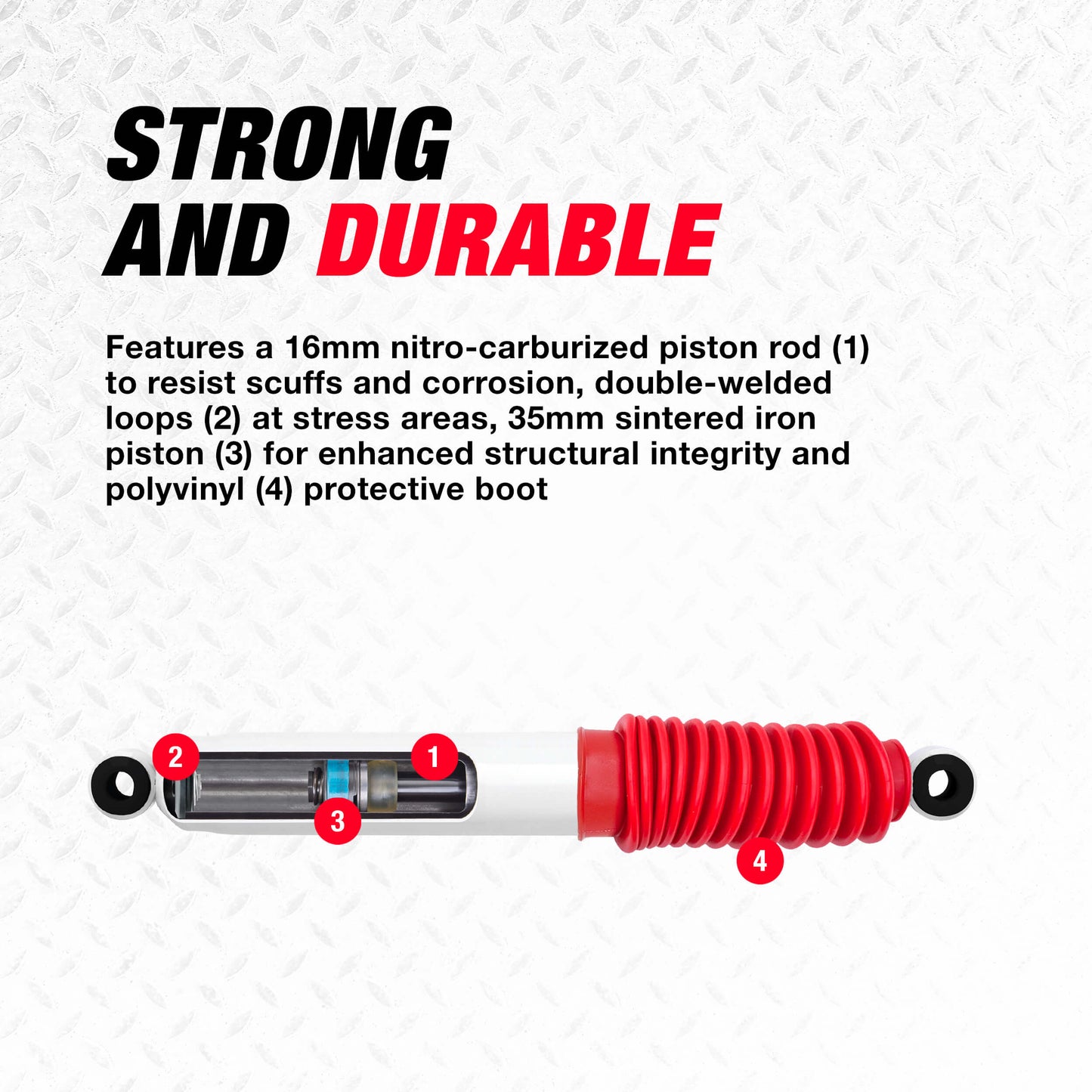 Rancho Shocks are Strong and Durable