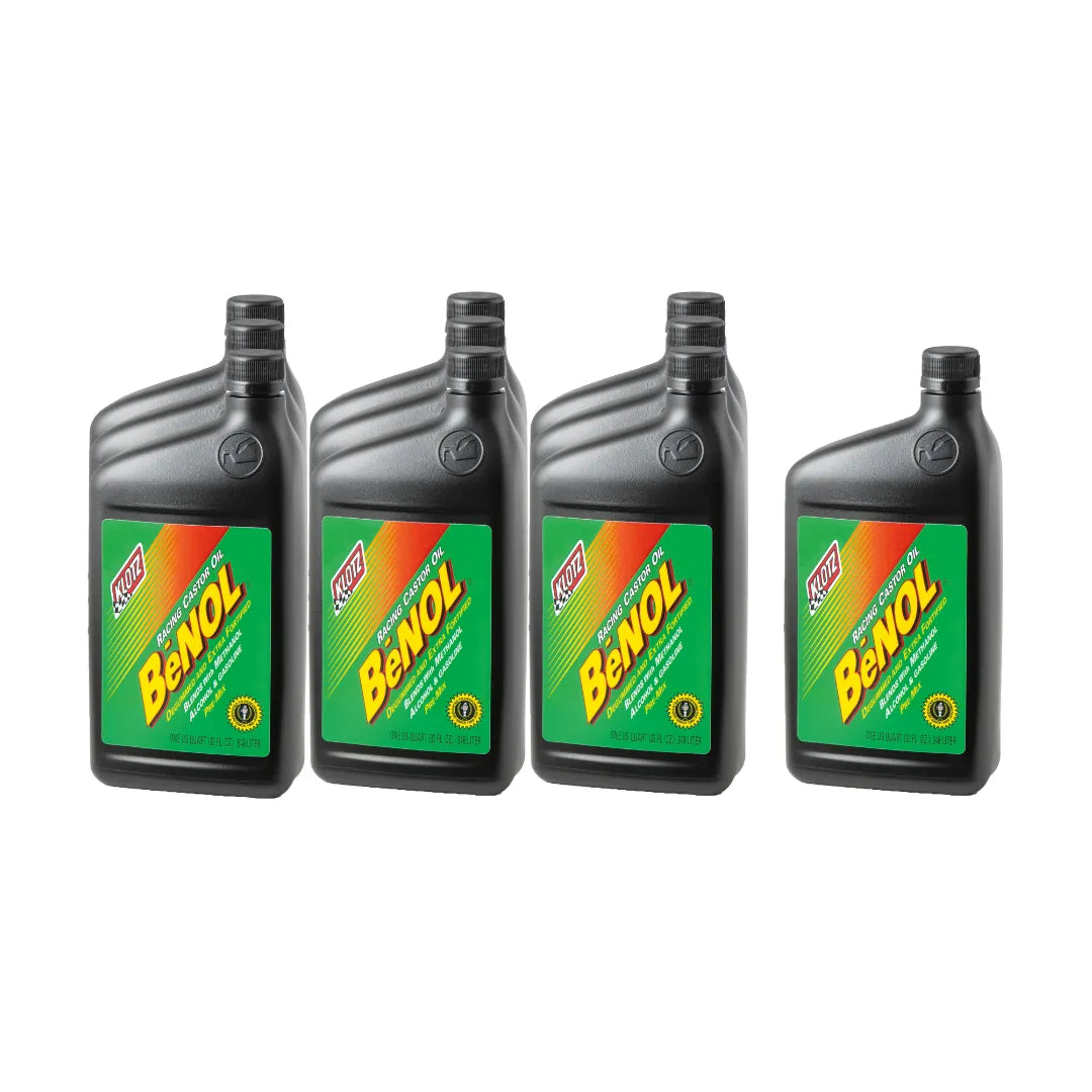 Klotz BeNOL Racing 2-Stroke Pre-Mix Castor Oil (Case of Quarts)