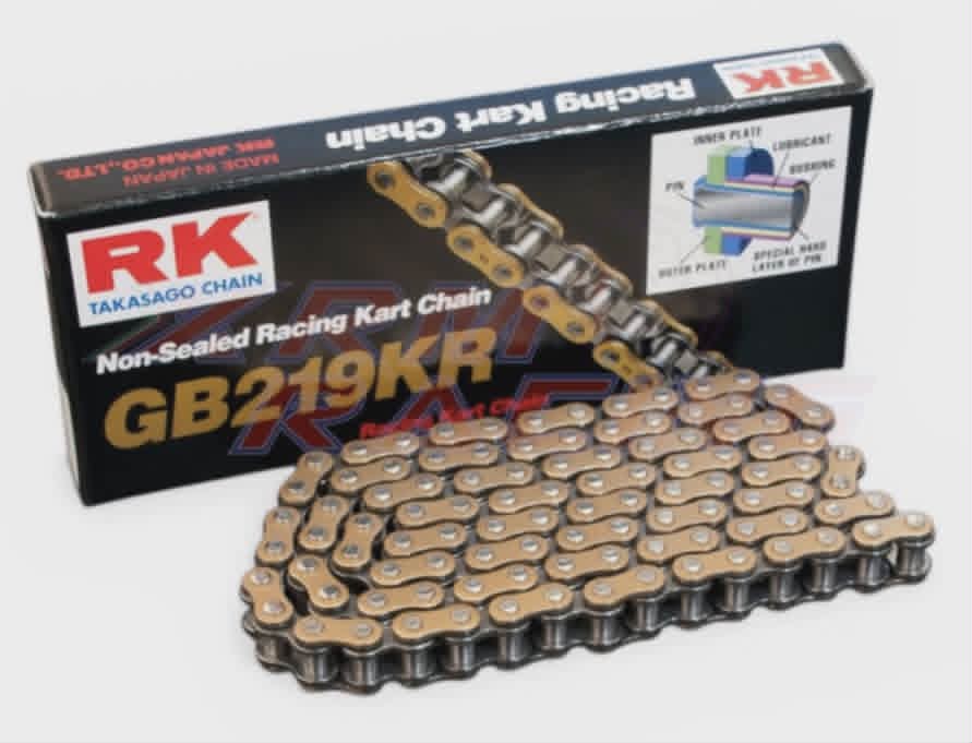 RK Gold on Black #219 Kart Chain