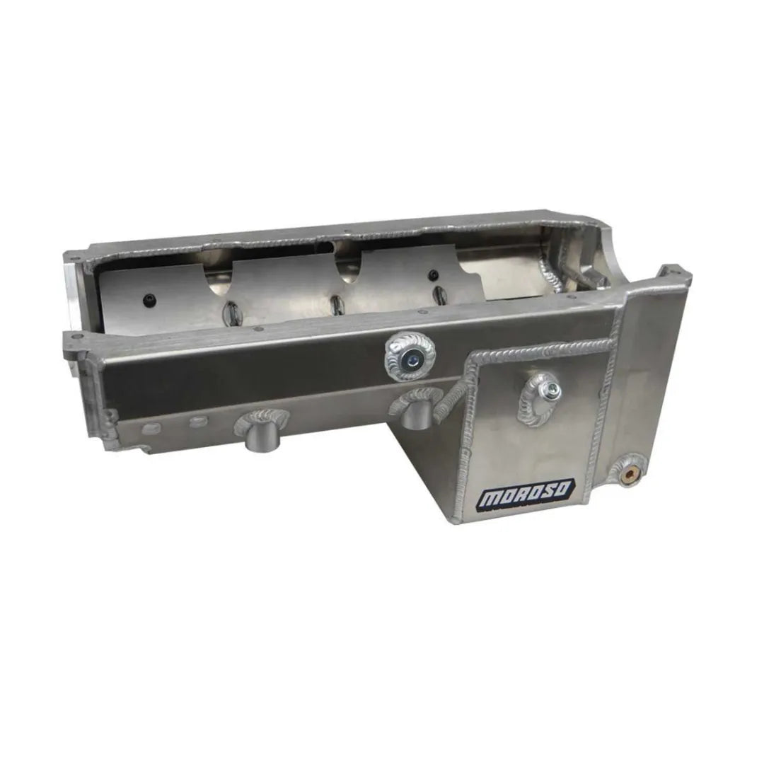 Moroso Drag Race Oil Pan w/ Rocket/Dart Block 21247