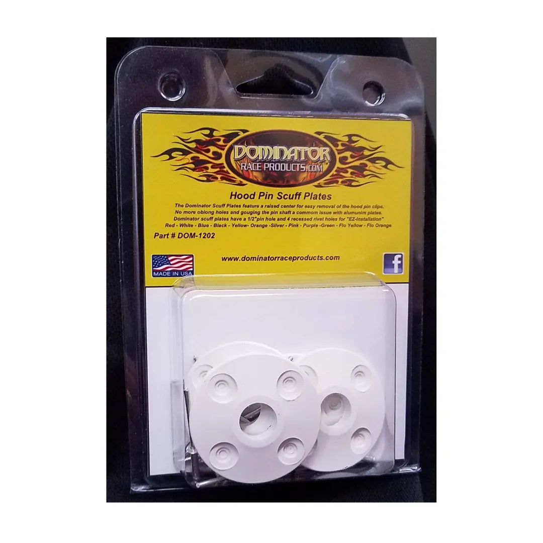 Dominator Hood Pin Scuff Plate Plastic White