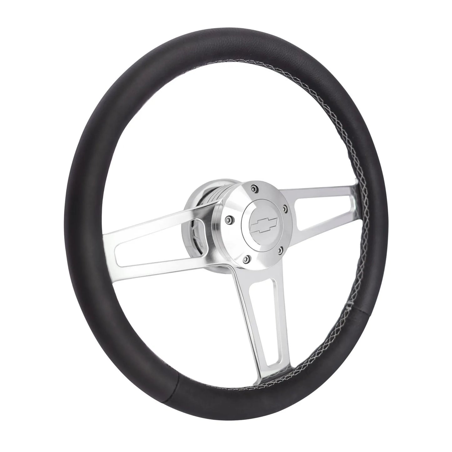 Grant T Series Polished Steering Wheel Chevrolet Logo