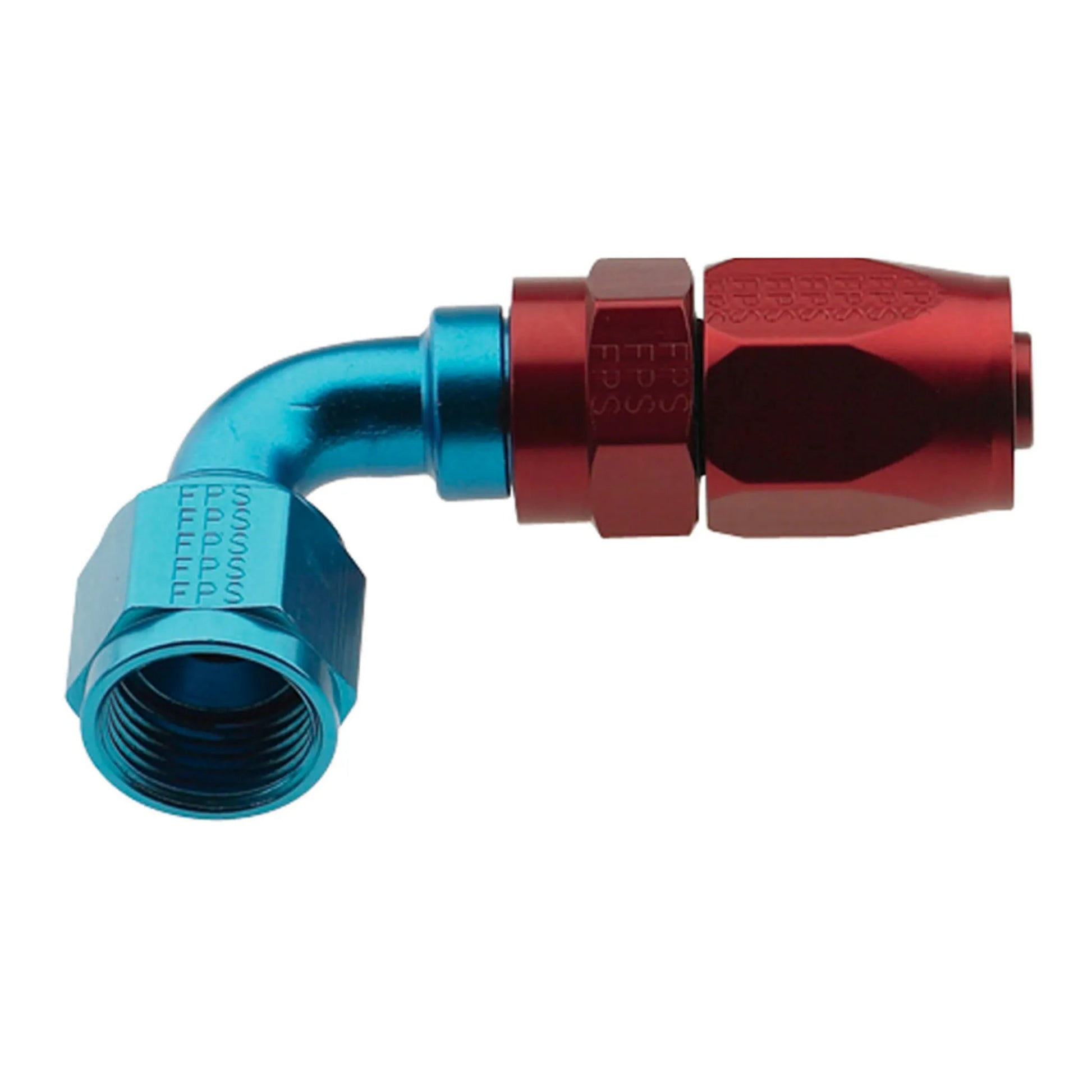 Fragola Series 2000 Pro-Flow Hose End 90-Degree (Blue/Red)