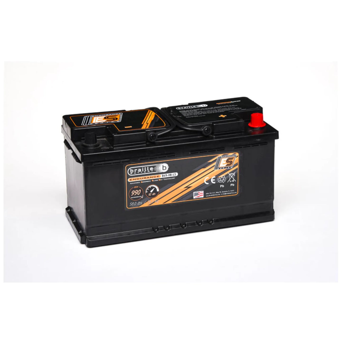 Braille 49-H8-L5 Endurance AGM Battery