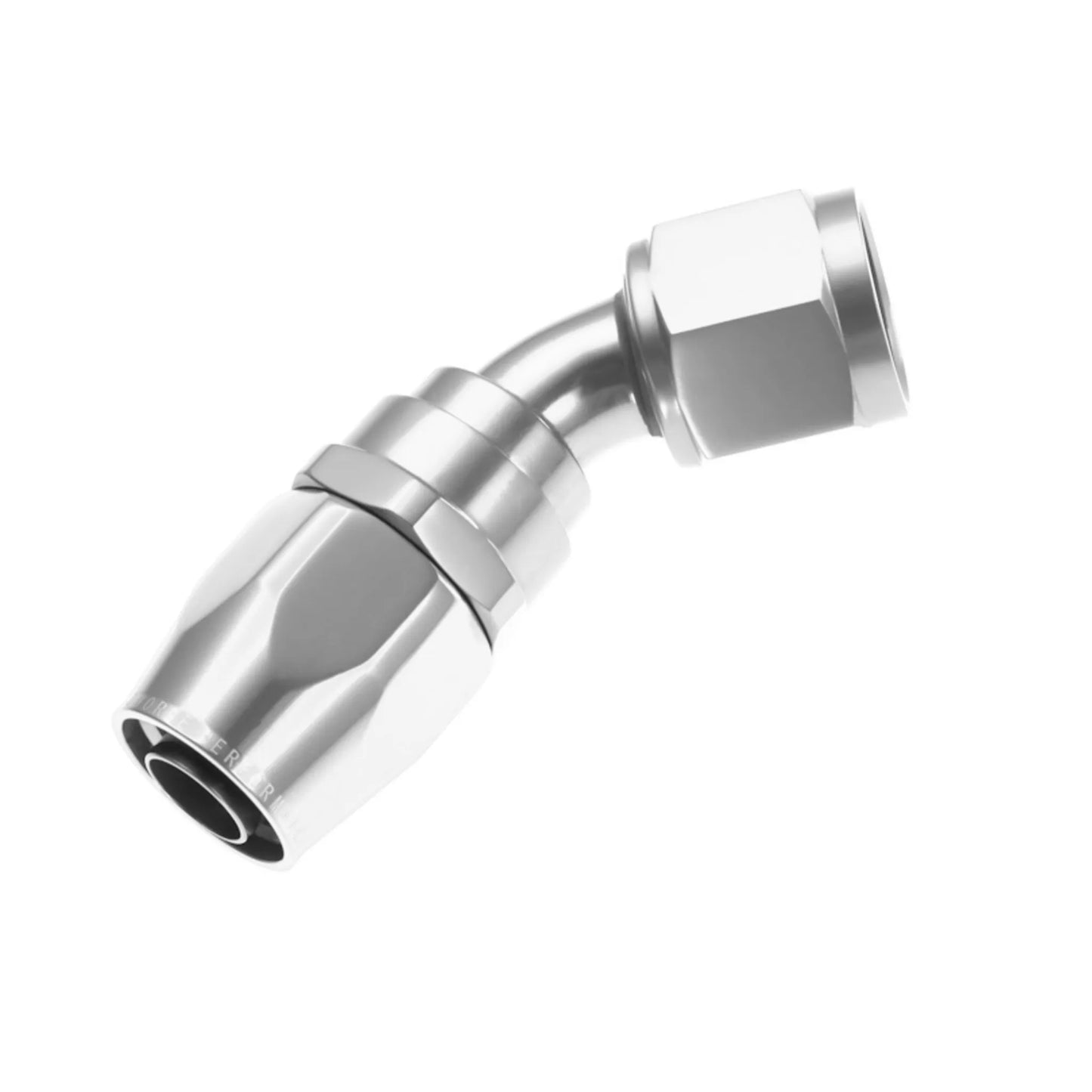 Redhorse 45-Degree Swivel-Seal Female Aluminum Hose End (Natural)