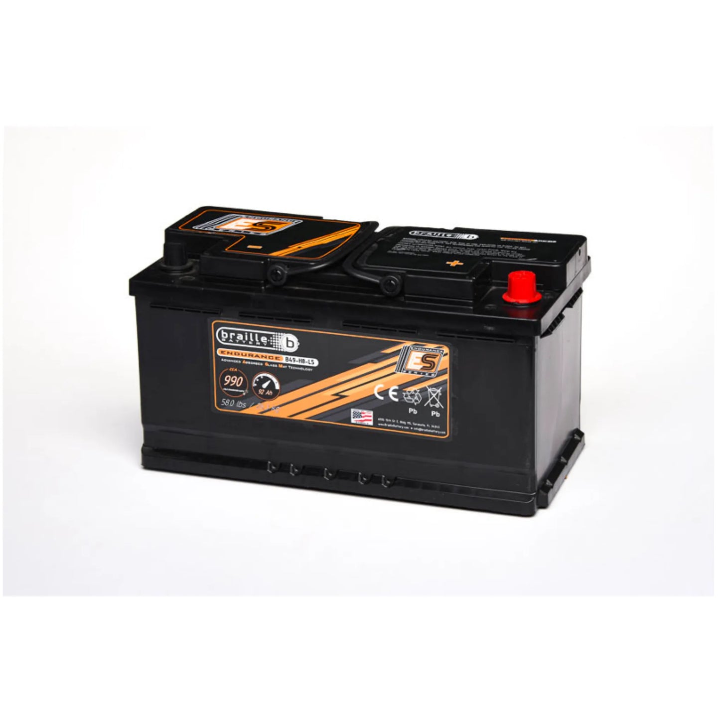 Braille Battery 49-H8-L5 Endurance AGM Battery