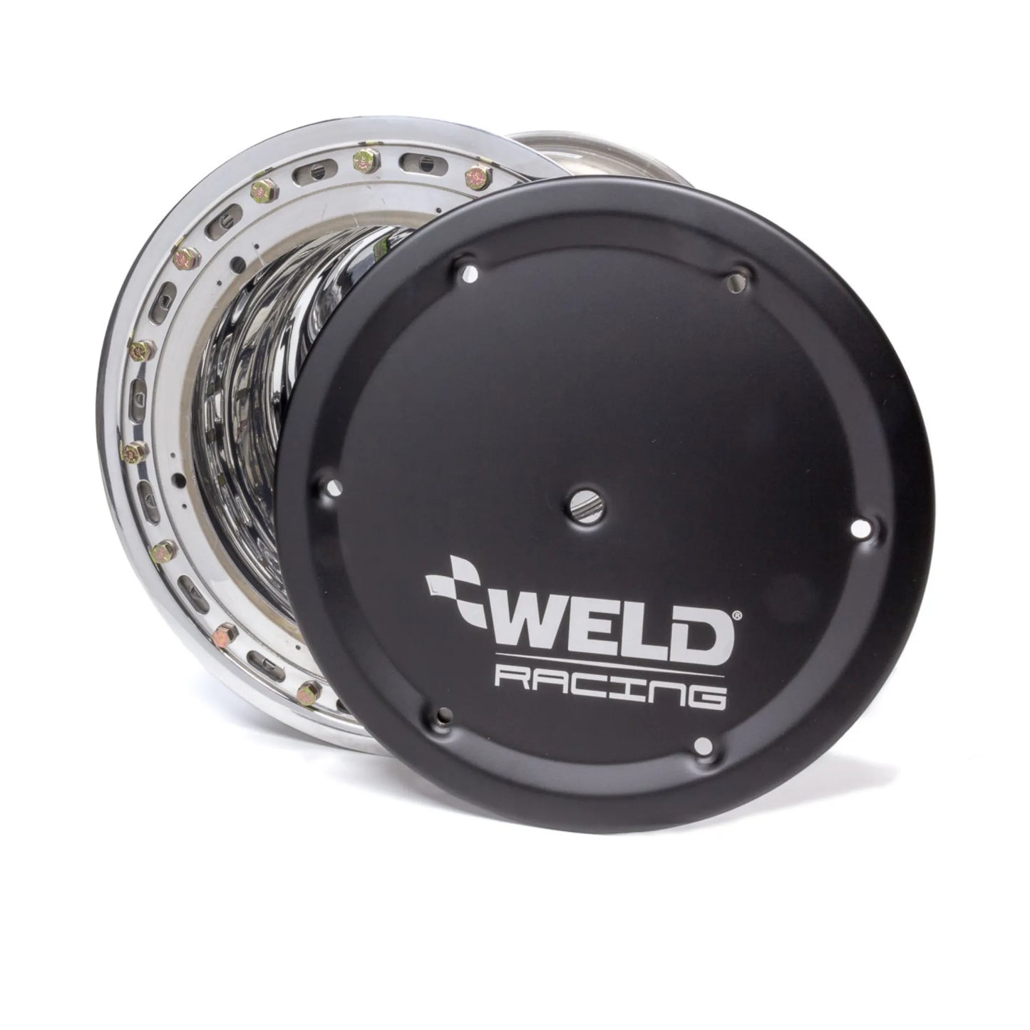 Weld Racing Beadlock Wheel Polished w/Black Cover