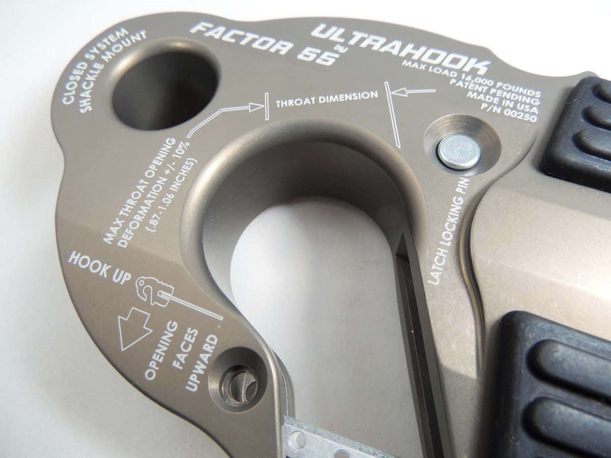 Factor 55 Ultrahook Winch Hook w/Shackle Mount