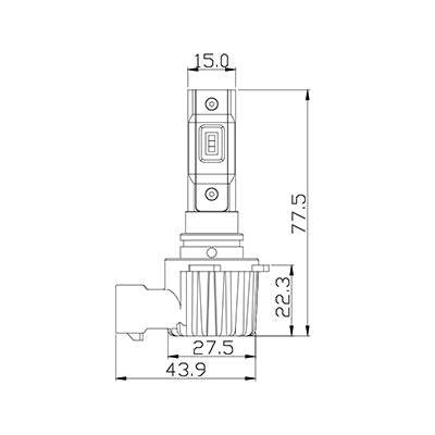 ARC Lighting Concept Series H10 LED Bulb Kit Pair