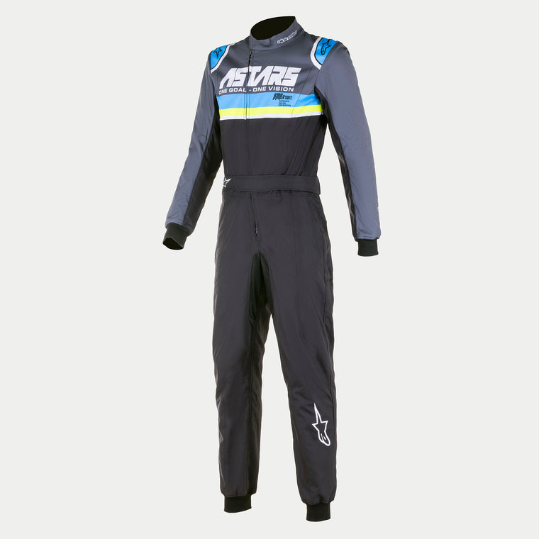 Alpinestars KMX-9 V3 Graphic 4 Suit (Black/Cyan/Yellow Fluo)