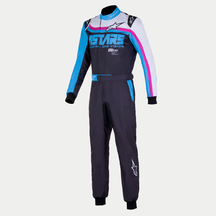 Alpinestars KMX-9 V3 Graphic 2 Suit (Black/Cyan/Fuchsia)