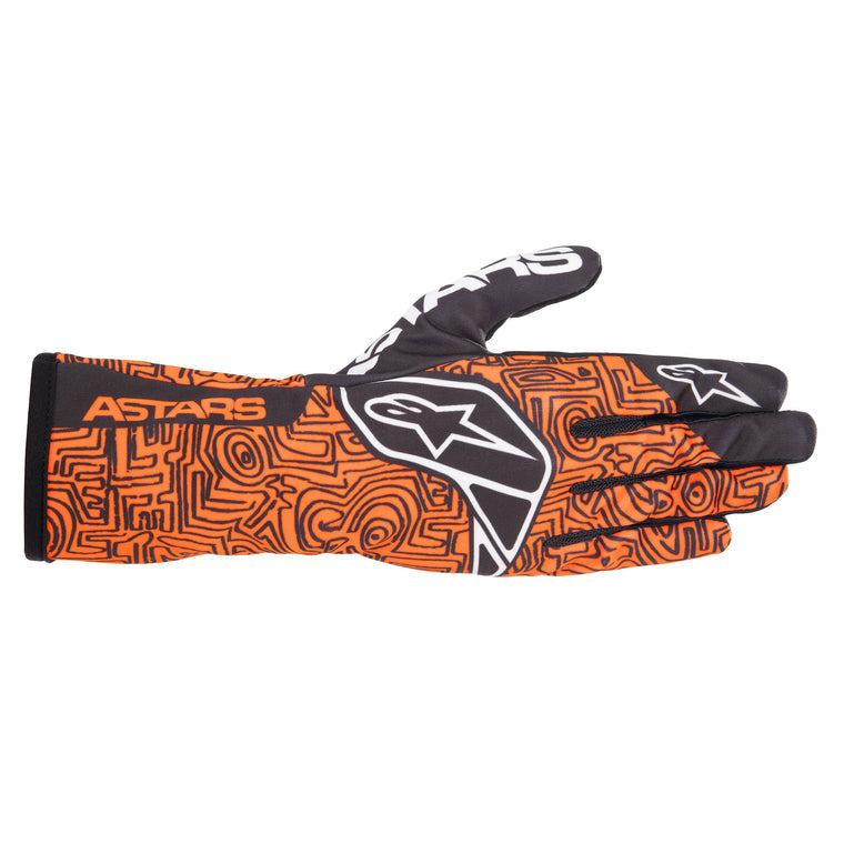 Alpinestars Tech-1 K Race V2 Vertical Gloves (Orange Fluo)