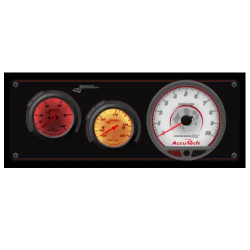 Longacre Sportsman™ Elite 2 Gauge Panel W/Tach Oil Pressure, Water Temperature (warning light)