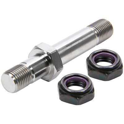 Allstar Radius Rod Stud - Titanium (1pc w/ 2 Black Half Nuts)