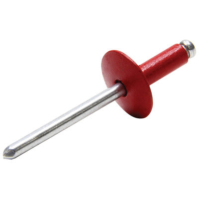 Allstar Large Head Rivet Red Alum 250pk