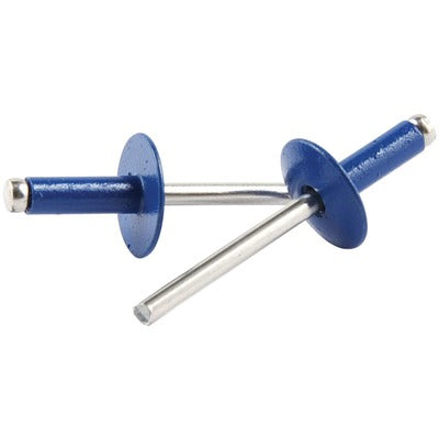 Allstar Large Head Rivet Blue Alum 250pk Chevron