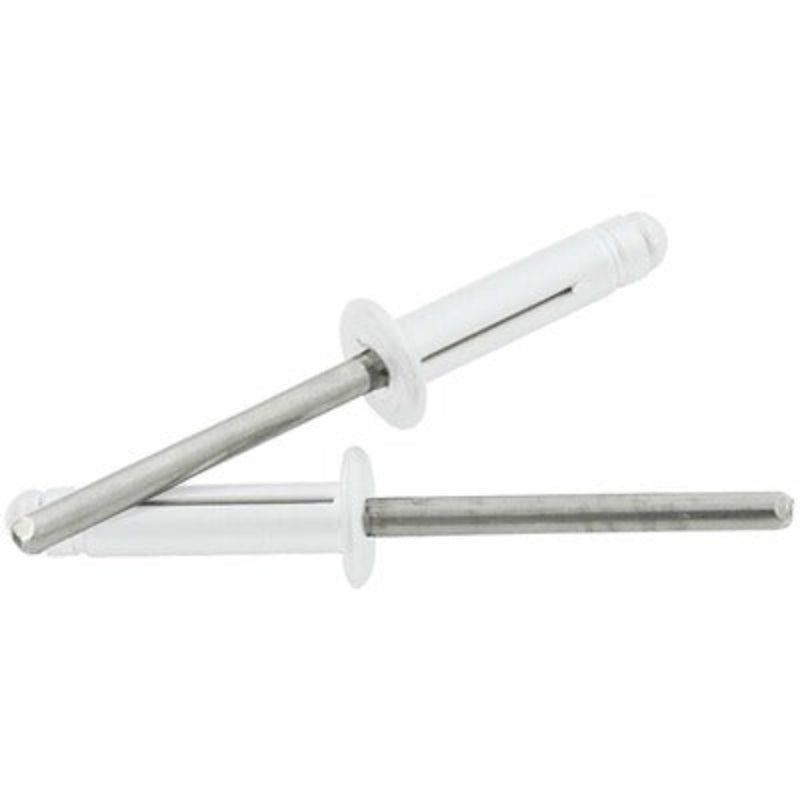 Allstar Medium Head Rivet 250Pk Silver Flange Type St Mandrel