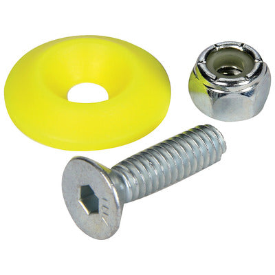 Allstar Countersunk Bolt Kit Fluorescent Yellow 50pk