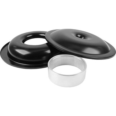 Allstar Lightweight 14in Air Cleaner Kit Black No Element 2in Spacer