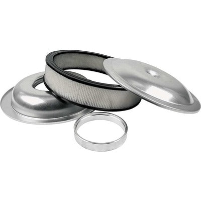 Allstar Lightweight 14in Air Cleaner Kit Plain 3in Paper Element