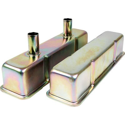 Allstar Valve Covers SBC Steel Zinc w/Tubes
