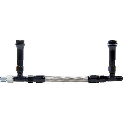 Allstar Fuel Line Kit 9-5/16in Std Holley -6AN Black