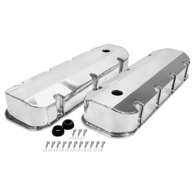 Allstar Valve Covers BBC Fab Aluminum w/ Holes