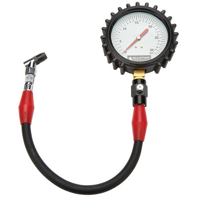 Allstar Tire Pressure Gauge 0-30 PSI 4in Glow