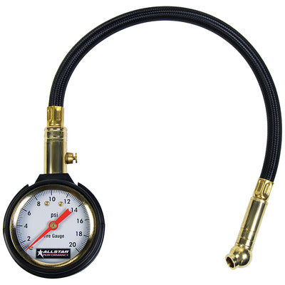 Allstar Tire Pressure Gauge 0-20 PSI
