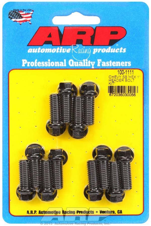 ARP Header Bolt Kit - 6pt 3/8 x 1.00 UHL (12) 100-1111