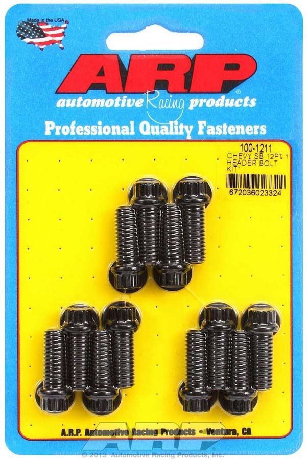 ARP Header Bolt Kit - 12pt 3/8 x 1.00 UHL (12) 100-1211