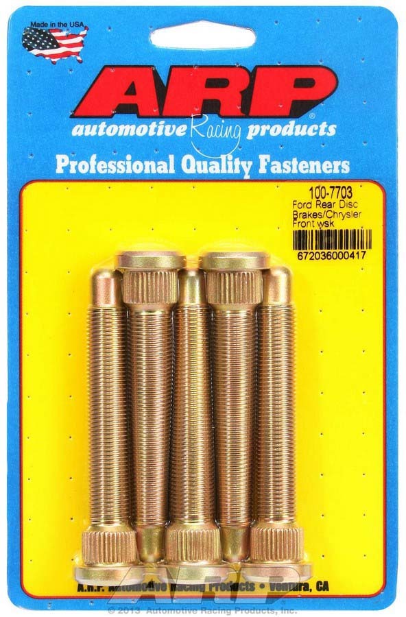 ARP Wheel Stud Kit - 1/2-20 3.500/.625 Knurl (5) 100-7703