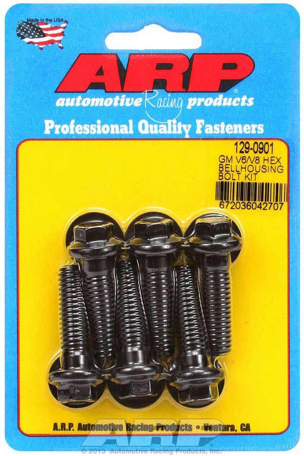 ARP Bellhousing Bolt Kit - 6pt GM V6/V8 129-0901