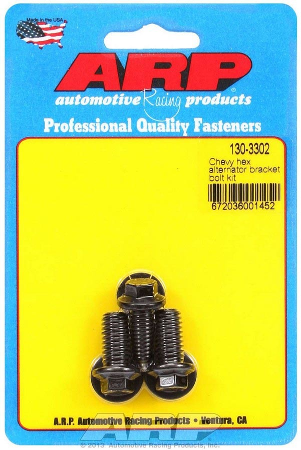 ARP GM Alternator Bracket Bolt Kit - 6pt 130-3302