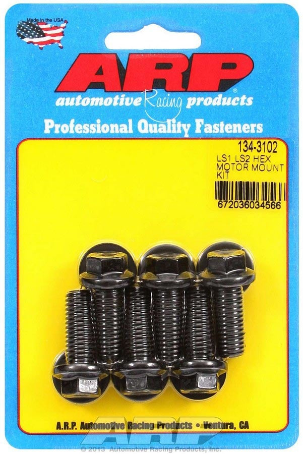 ARP Motor Mount Bolt Kit 6pt LS1/LS2 134-3102