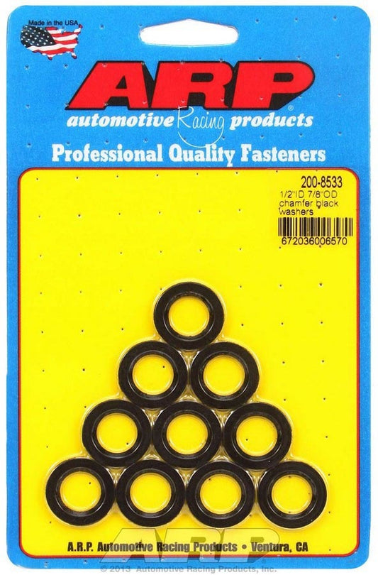 ARP Black Washers - 1/2 ID x 7/8 OD (10) 200-8533
