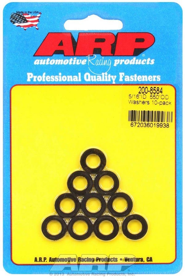 ARP Black Washers - 5/16 ID x .550 OD (10) 200-8584