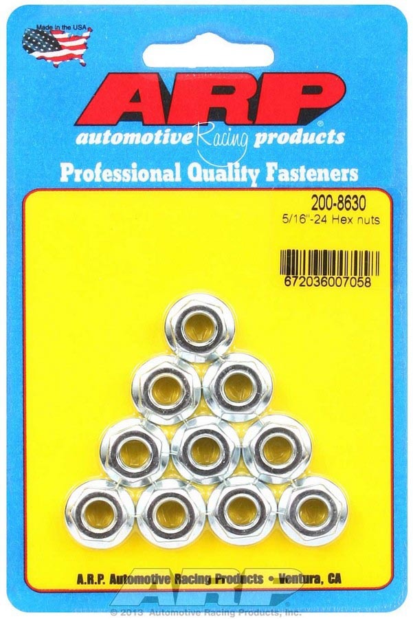 ARP Hex Nuts - 5/16-24 (10) 200-8630