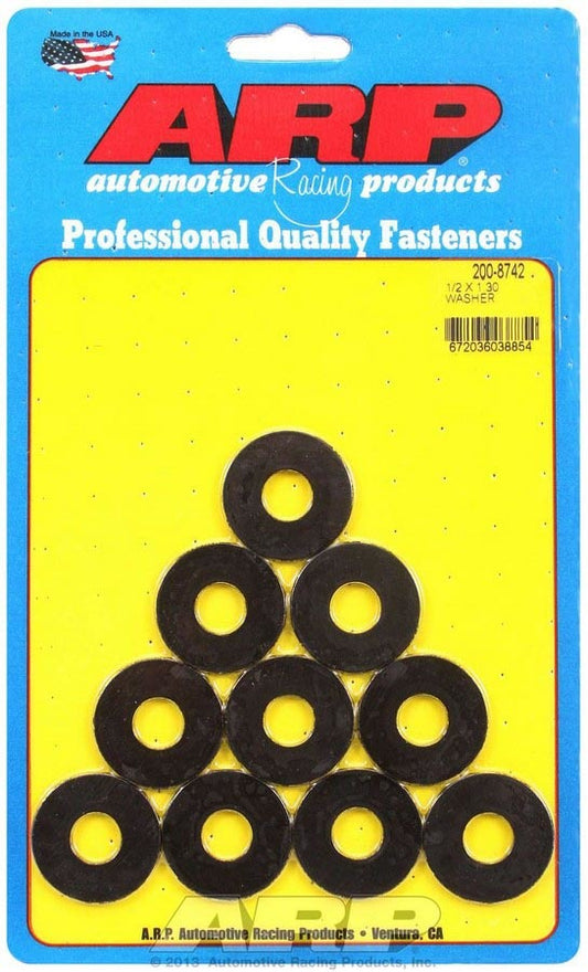 ARP Black Washer - 1/2 ID x 1.300 OD (10pk) 200-8742