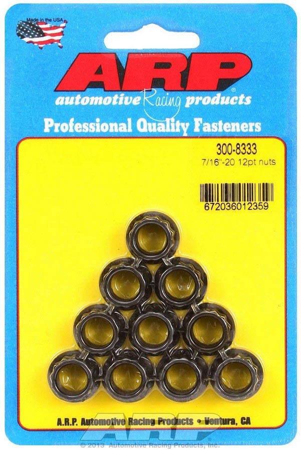 ARP 7/16-20 12pt Nuts (10) 300-8333