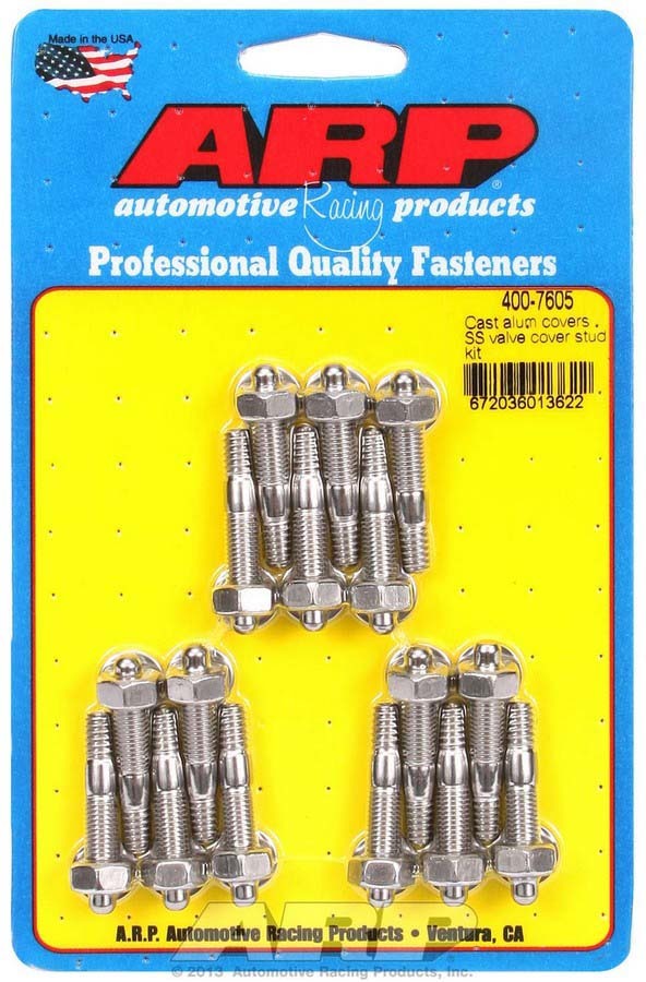 ARP S/S Valve Cover Stud Kit 6pt (16) 400-7605