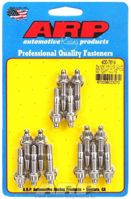 ARP S/S Valve Cover Stud Kit 12pt (14) 400-7614