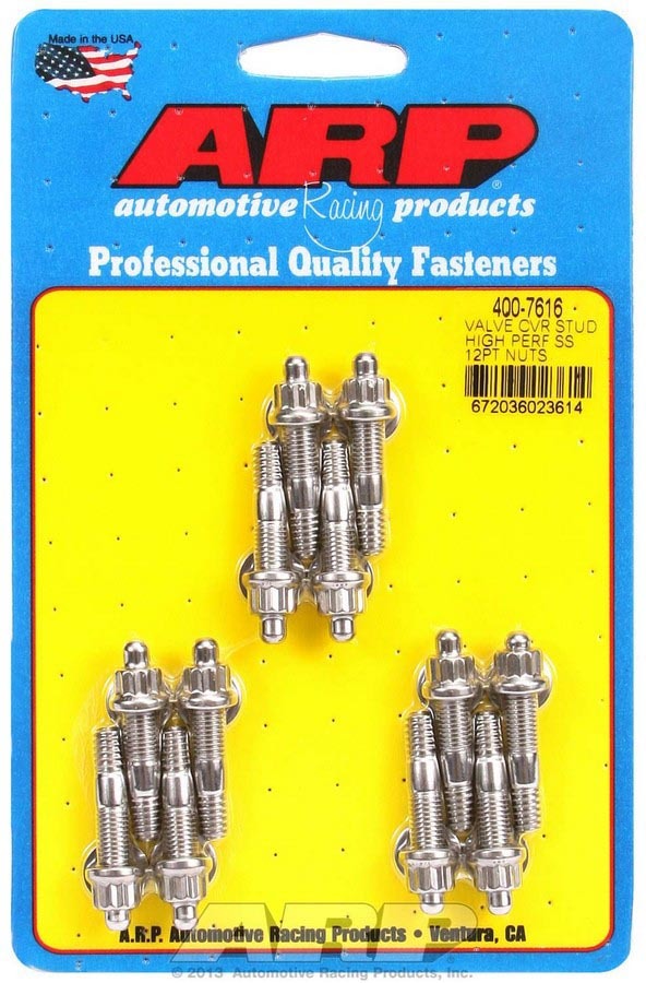 ARP S/S Valve Cover Stud Kit 12pt (12) 400-7616