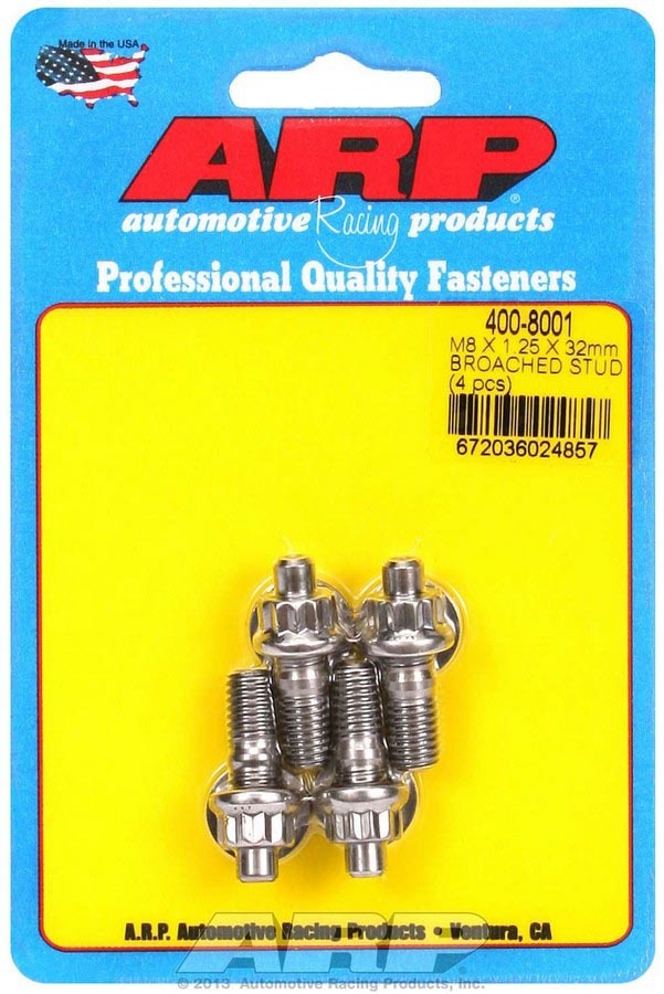 ARP S/S Stud Kit - (4) M8 x 1.25" x  32mm 400-8001