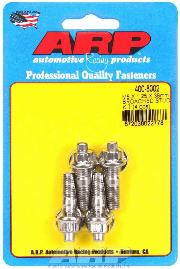 ARP S/S Stud Kit - (4) M8 x 1.25" x  38mm 400-8002